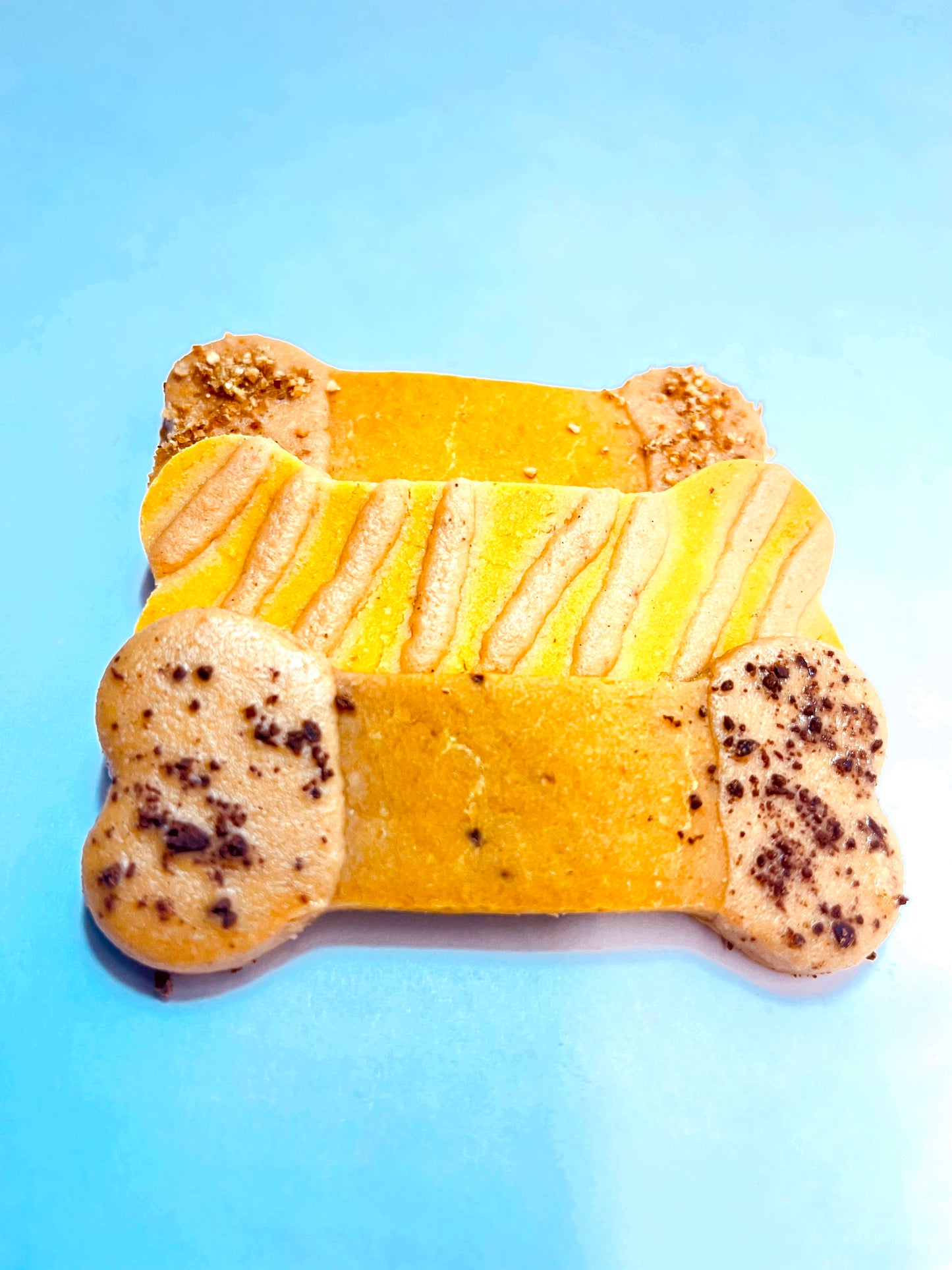 Peanut Butter & Carob Chips ~ Gluten-Free Doggy Cookies ~ Decorated
